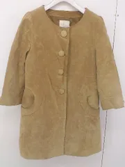 ◇ snidel スナイデル 豚革 スウェード 長袖 ノーカラー コート サイズF キャメル レディース  【中古】 【1204150005550】