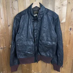 80s vintage Eddie Bauer エディバウアー レザージャケット シープレザー 羊 ブルゾン フルジップ ジップアップ