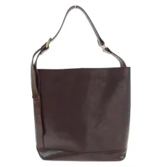 スロウ SLOW ショルダーバッグ LEATHER BAG ワンショルダー レザー トートバッグ ブラウン系【中古】