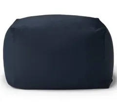 無印良品  体にフィットするソファ セット ネイビー ポリエステル平織 幅65×奥行65×高さ43cm