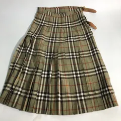 バーバリー　Burberry 15号 チェック ロングスカート フレアスカート BURBERRY LONDON 大きいサイズ 15号 チェック フレア スカート