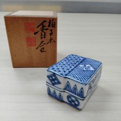 【拍子木香合】染付　高野昭阿弥　茶道具　共箱付き 香合 高野昭阿弥 染付 拍子木 茶道具 - メルカリ