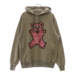 HYSTERIC GLAMOUR (ヒステリックグラマー) FIREBEAR FOODIE ファイヤーベアー プリントロゴ スウェットプルオーバーパーカー グレー 02211CF04