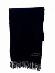 マークバイマークジェイコブス MARC by MARC JACOBS カシミヤ100% マフラー ブラック ワンポイント のサムネイル