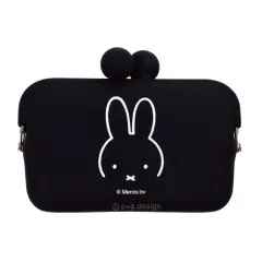 ☆ ミッフィーブラック ☆ pgdesign ピージーデザイン DO-MO Dick Bruna カードケース ピージーデザイン カードケース 名刺入れ カード入れ がま口 がまぐち 小銭入れ コインケース 小物入れ シリコンポーチ シリコン ポーチ