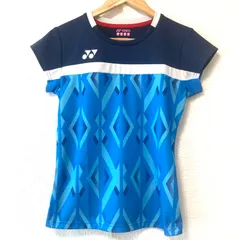 (^w^)b YONEX ヨネックス VERYCOOL DRY バドミントン テニス ゲームウェア シャツ ユニフォーム トップス スポーツ 運動 練習 試合 トレーニング ブルー系 レディース 女性 サイズM