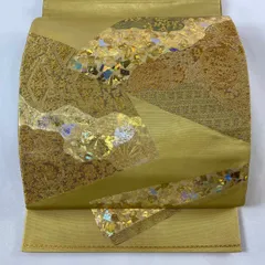 aobx122 美品 逸品 粋 金彩 の魔術師 堀省平 作 ホログラム箔 正絹