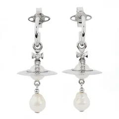 新品 ヴィヴィアン ウエストウッド Vivienne Westwood ピアス プラチナ/クリームローズ