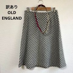 レディース OLD ENGLAND ドット柄 フレアスカート