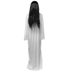 新品 [DECEED] 貞子コスプレ衣装 幽霊 おばけ お化け屋敷 仮装 ジョーク衣装 ハロウィン 大人 男女兼用 ローブ+ウィッグ2点セット