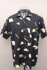 PAPAS レーヨン100% アロハシャツ 半袖 総柄 パパス 開襟シャツ PAPAS レーヨン100% アロハシャツ 半袖 総柄 パパス 開襟シャツ