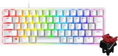 新品 Razer Huntsman Mini JP 小型 ゲーミングキーボード テンキーレス Linear Optical Switch 日本語 JP配列 60%レイアウト Mercury White 白 光学スイッチ 超高速1.2mm作動 リニア触感 静音