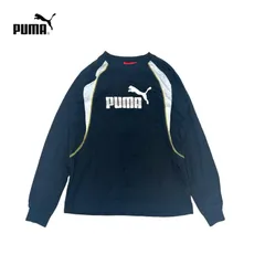 1399◯ PUMA 160 ロンt カットソー　ブラック