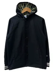 Champion (チャンピオン) フード付きコーチジャケット ポリエステル C8-N641 M ブラック メンズ/006