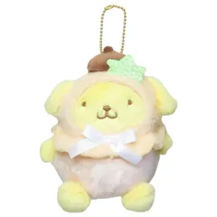ポムポムプリン マスコット ミニぬいぐるみボールチェーン パステルフルーツケープ サンリオ ナカジマ プレゼント キャラクター グッズ 
