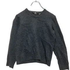 Calvin Klein ウールニット セーター キッズ 140～ チャコールグレー カルバンクライン Ｖネック 古着卸 アメリカ仕入 a612-6467
