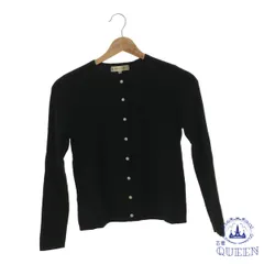 ☆美品☆ kumikyoku クミキョク トップス カーディガン ボレロ 長袖 ラウンドネック ボタン レディース ブラック 2 901-16063 送料無料 古着