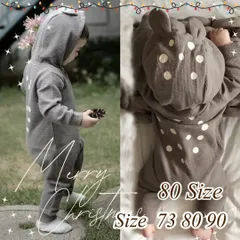 ハロウィン クリスマス ベビー カバーオール ロンパース トナカイ バンビ お祝い