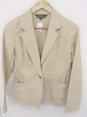 ◇ Eddie Bauer エディー バウアー 1B シングル 長袖 テーラード ジャケット サイズPXS ベージュ系 レディース  【中古】 【1204090001292】のサムネイル