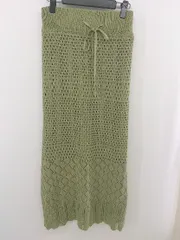 ◇ FREE'S MART フリーズマート ロング ニット スカート サイズFR グリーン レディース P  【1301310008403】