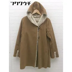 ■ natural couture ナチュラルクチュール 裏ボアファー 長袖 コート サイズF ブラウン レディース 【中古】 【1002802022913】
