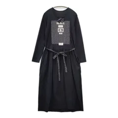 【PINK HOUSE】黒ワンピース【中古】 PINK HOUSE / オフショルティアードロングワンピース F 黒 Y-25