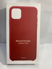 【未使用品】iPhone 11 Pro Max Leather Case Red    レッド
