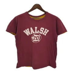 80年代 USA製 Champion チャンピオン リバーシブル 半袖Ｔシャツ カレッジ  ワインレッド(メンズ LARGE)中古 古着 T7159