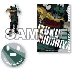 【中古】アクリルスタンド・アクリルパネル 緑谷出久黒デク 背景ポストカード付アクリルスタンド 「僕のヒーローアカデミア」