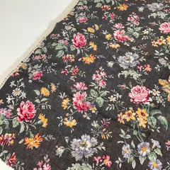 バラ柄/55cm/麻100%/ YUWA/生地布/Y-810