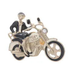 シャネル CHANEL ブローチ マドモアゼル ココマーク GP（ゴールドメッキ） ブローチ レディース Used A