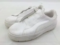 ◇ PUMA プーマ BASKET PLATFORM TRACE LIGHT SLIP-ON 382871-02 スリッポン シューズ サイズ23.5cm ホワイト レディース P  【1209080005045】のサムネイル