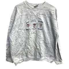 DISCUS ATHLETIC スウェット トレーナー Ｍサイズ ディスカス 刺繍 グレー 古着卸 アメリカ仕入 t2411-4295