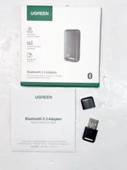 【HY】【中古】【美品】UGREEN Bluetooth5.3 USBアダプター CM591 無線 長距離通信 Windows 11/10/8.1対応 Mac非対応 低遅延/EDR省電力 日本語取説[定形外郵便、送料無料]HY001