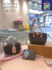 [本日WTO] TOP New 2025 高品質3点セット - Lv ピンクボックスバッグ + ジアオバッグ + 財布 本日限定特別割引！[本日WTO|新品未使用品]-WT0輸入-GPJ88