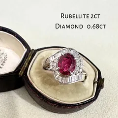 赤字覚悟！Pt900 ルベライト3.03ctリング#16