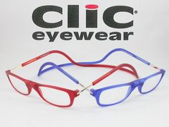 【+1.50】厳選！売れ筋8色！ Clic readers クリックリーダー 老眼鏡 シニアグラス リーディンググラス 首かけ老眼鏡 マグネット ブルーライトカット可 参考上代10230円