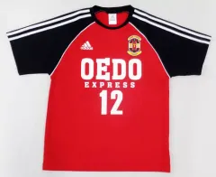 【中古】衣類 #12.鈴木順 ETU Home Tee(ホームTシャツ) トロ×ブラック Mサイズ 「GIANT KILLING×adidas」