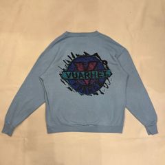 90s　usa　delta　スウェット　アート　カレッジ　短丈　vuarnet　【T-384】