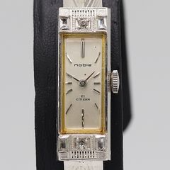 デッドストック級 稼働 良品 シチズン ノビー シルバー文字盤 手巻 レディース腕時計 2000000 NSK ABC16266 KTU