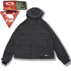 【90s】"赤タグ" OAKLEY nylon ski jacket black vintage