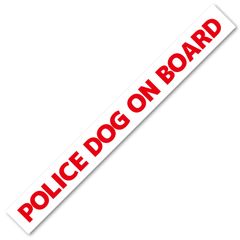 【 POLICE DOG ON BOARD 】マグネットステッカー W500