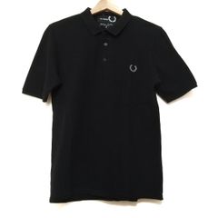 RAF SIMONS(ラフシモンズ) 半袖ポロシャツ サイズS メンズ - 黒 ×FREDPERRY