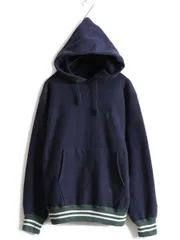 【お得なクーポン配布中!】 90s USA製 ★ チャンピオン リバースウィーブ リブライン スウェット フード パーカー メンズ M / オールド Champion トレーナー 裏起毛 紺