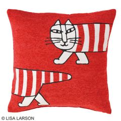LISA LARSON リサ・ラーソン レッドマイキークッション ゴブラン織り クッション