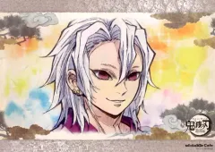 【中古】マグカップ・湯のみ 宇髄天元(髪下ろし) 紙製ランチョンマット 「鬼滅の刃 遊郭編 キャラクター絵巻カフェ in ufotable Cafe×マチ★アソビCAFE 第三期」 フード・デザートメニュー注文特典