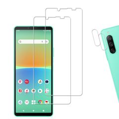 【特価商品】保護フィルム カバー カメラフィルム ガラスフィルム 用 第4世代 SOG07 SO-52C 5G IV 10 Xperia 強化ガラス 日本素材製 【2+2枚セット】KPNS
