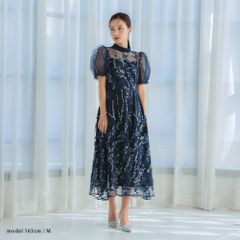 Dorry Doll ドリードール ボレロレイヤーレースドレス 結婚式 ネイビー