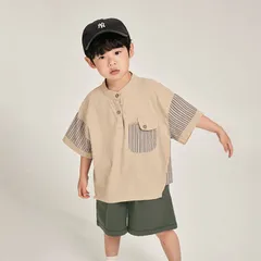 韓国子供服 子供服 半袖Tシャツ キッズ  男の子 ゆったり おしゃれ ボーイズ カジュアル 通園 通学  カジュアル 普段着 夏服 
changguo16のサムネイル
