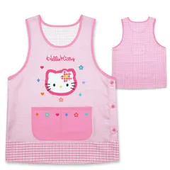 【ハローキティ ピンク 41268】 エプロン 大きいサイズ レディース LL～3L 3L～4L 保育士 大人 サンリオ キャラクター サイドボタン おしゃれ かわいい 可愛い 大人用 女子 かぷる タイプ クロミ キティ